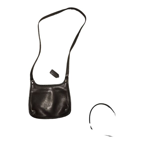 COACH Vintage Mini Hippie Flap Crossbody Bag - Black Leather A0C-9142 - Picture 2 of 8